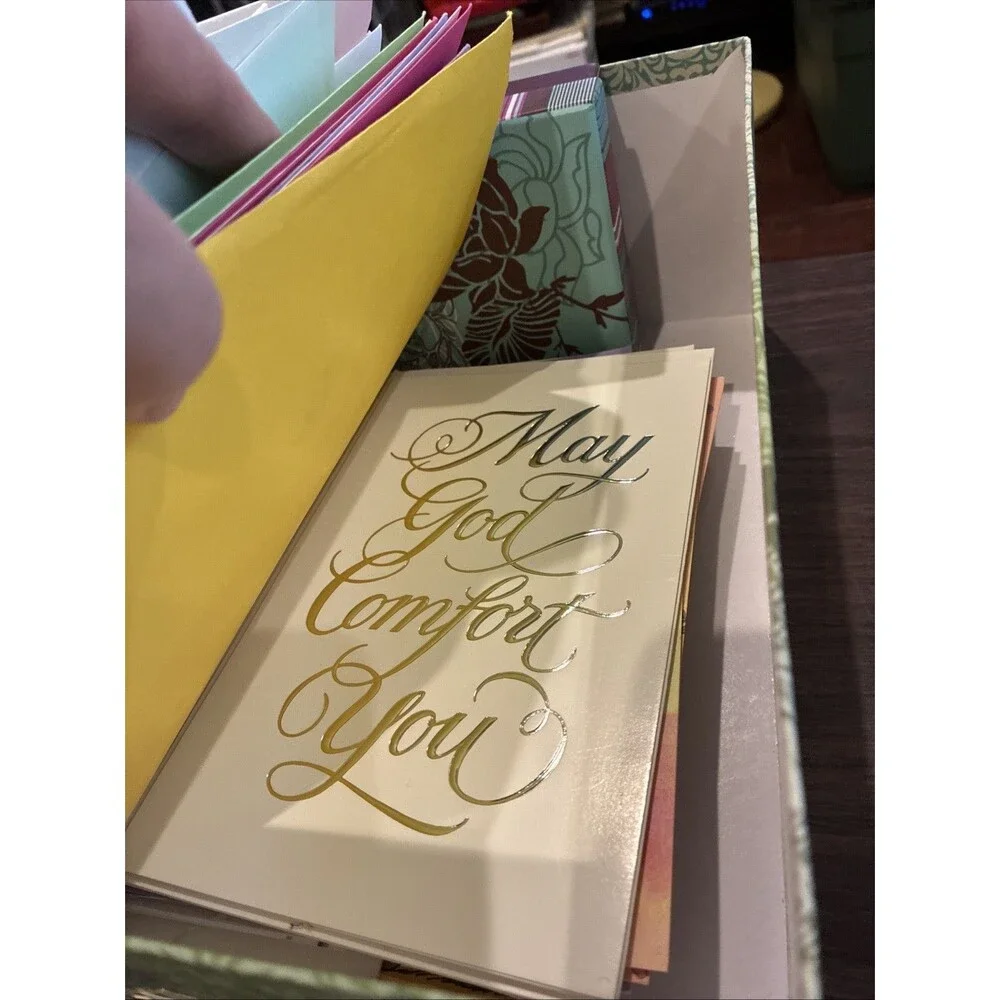 Mega Stationery Lot Vintage Greeting Cards Paula Scaletta Box Punch Studio Lot